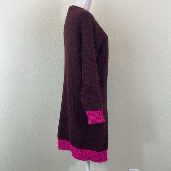 Niccolai wool/polyamide/acrylic color block cardigan size small - Picture 4 of 9